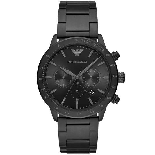 Emporio Armani AR11242 Mario Men's All Black Watch – product image 1 of 9
