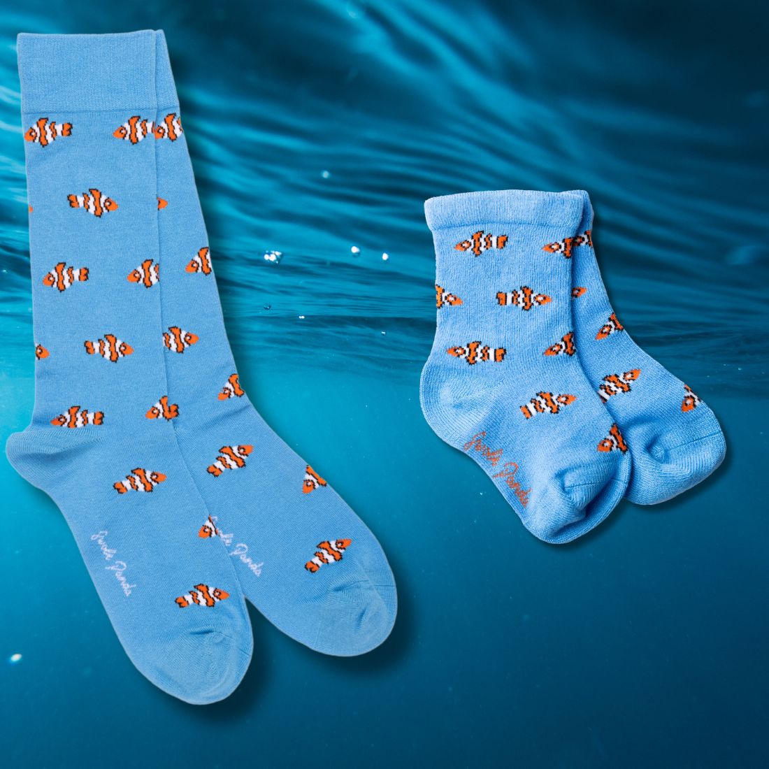 Clown Fish Matching Bamboo Socks (Adult & Child) – product image 1 of 6