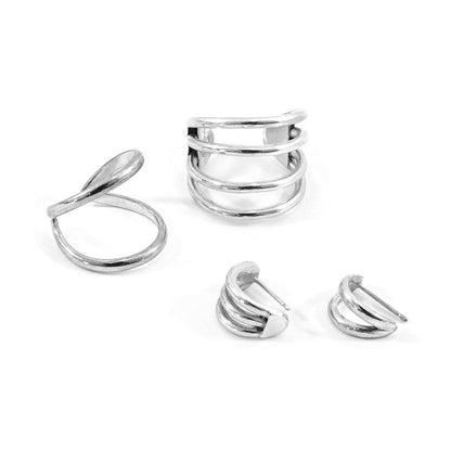 Huntington Surf Silver Earring Studs – product image 4 of 4