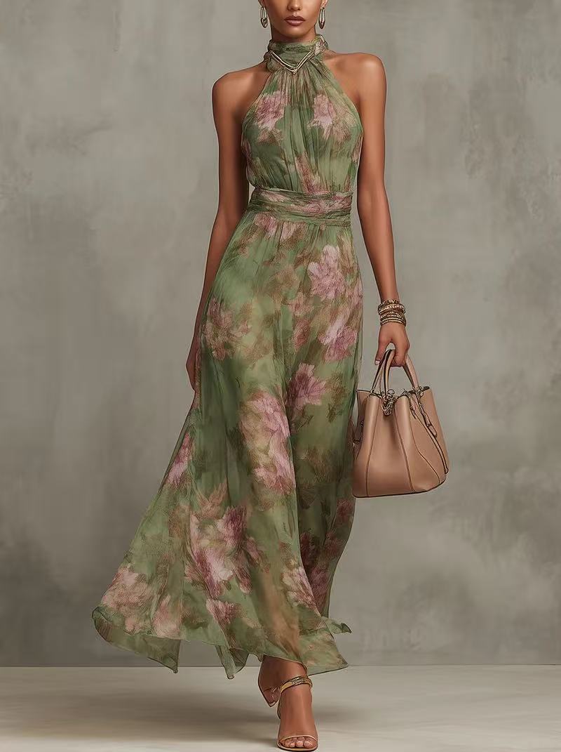 Resort-style Waist-cinching Figure-flattering Dress - product image 3 of 4