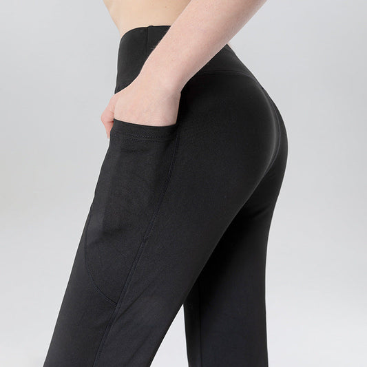 Women's cropped bootcut trousers with pockets - product image 2 of 14