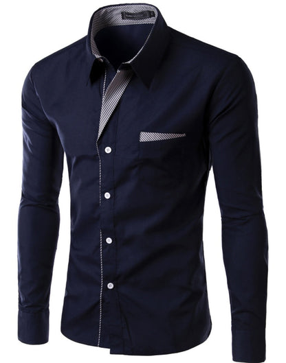 Men's Simple Long-Sleeve Shirt – product image 15