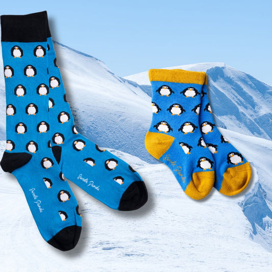 Penguin Matching Bamboo Socks (Adult & Child) – product image 1 of 5