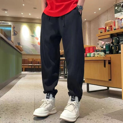 Men's Loose-Fit Cuffed Harem Trousers – product image 1