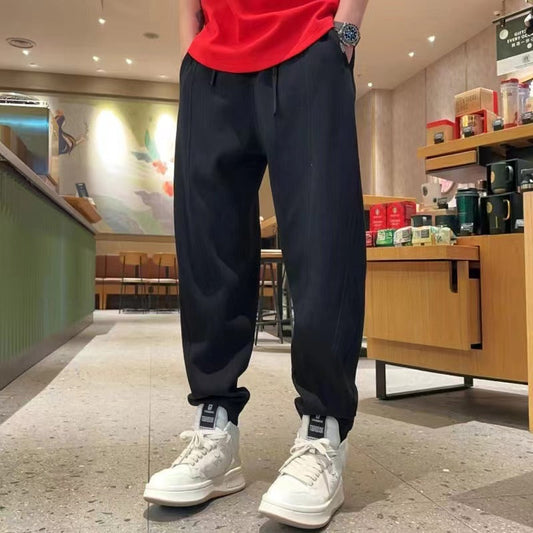 Men's Loose-Fit Cuffed Harem Trousers – product image 1