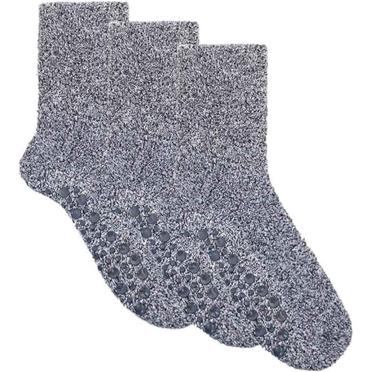 Sock Stack Mens Slipper Socks 3 Pairs Non-Skid Winter Fleece-Lined Gripper Socks Size – product image 1 of 2