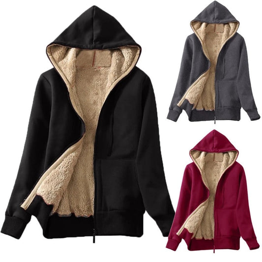 Long-sleeved sweater plush coat – product image 1