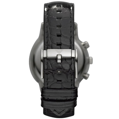 Emporio Armani AR2447 Renato Men's Black Leather Watch - product image 3 of 8