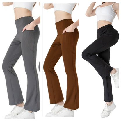 Women's cropped bootcut trousers with pockets - product image 12 of 14