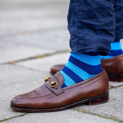 Blue Stripe Matching Bamboo Socks (Adult & Child) – product image 5 of 5