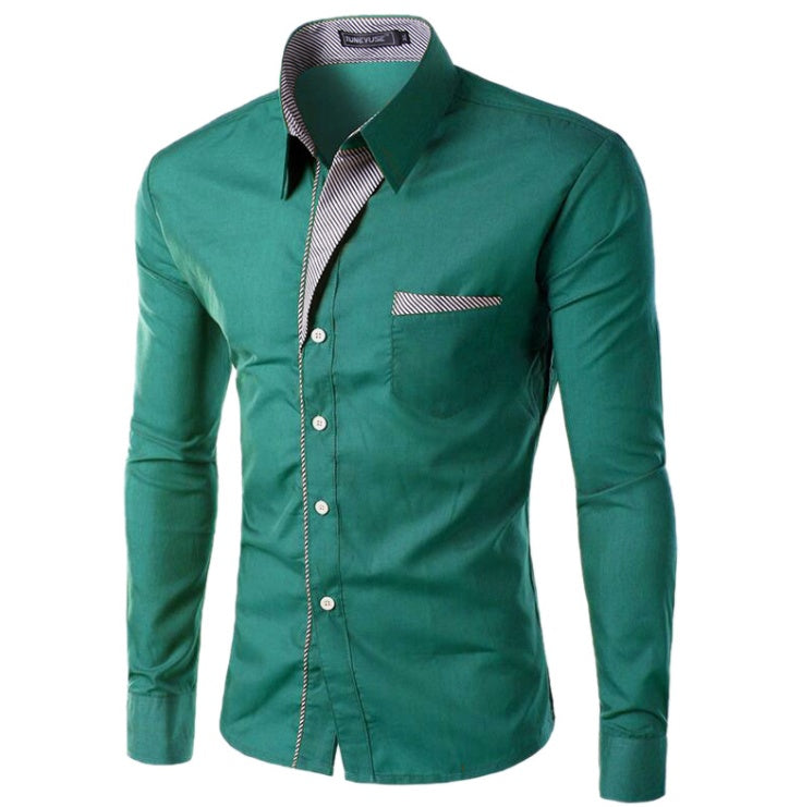 Men's Simple Long-Sleeve Shirt – product image 4