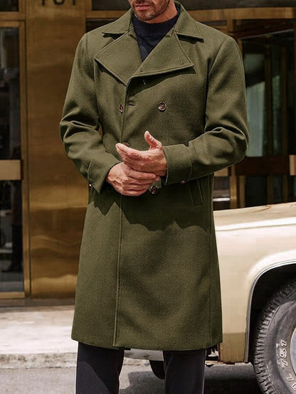 Men's Double-Breasted Wool-Blend Trench Coat – product image 8