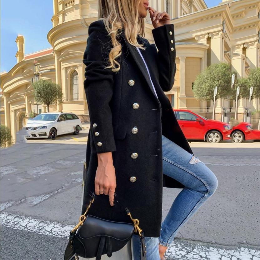 Women's Double-Breasted Woolen Trench Coat - Mid-Length Winter Jacket - product image 5 of 5