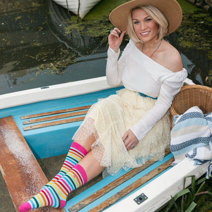 Pastel Striped Bamboo Socks – product image 6 of 7