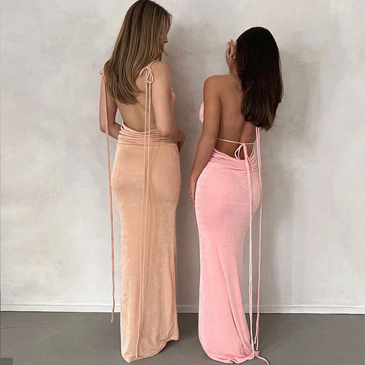 Women's Backless Lace-Up Bodycon Dress – product image 2