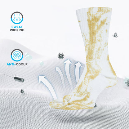 Sock Stack Sport Socks 5 Pack Tie Dye Cotton Durable Blend Unisex Casual Everyday Wear – product image 4 of 6