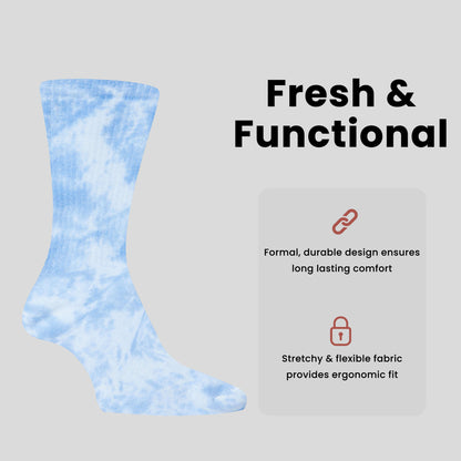 Sock Stack Sport Socks 5 Pack Tie Dye Cotton Durable Blend Unisex Casual Everyday Wear – product image 3 of 6