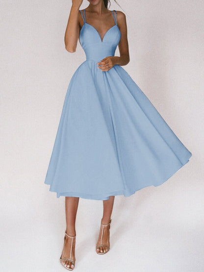 Women's V-Neck A-Line Maxi Dress – product image 7