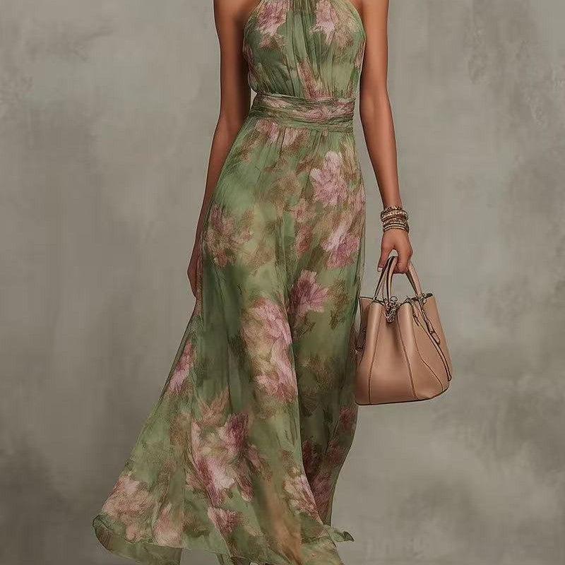 Resort-style Waist-cinching Figure-flattering Dress - product image 2 of 4