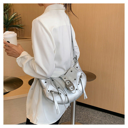 Crescent Rivet Shoulder Bag – product image 3