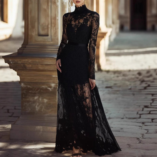 Women's Vintage Lace Maxi Dress – product image 1