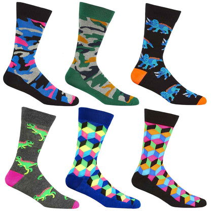 Men's Novelty Cotton-Rich Socks – 6 Pack – product image 8