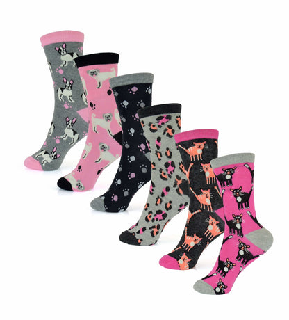Sock Stack Womens Cotton Rich Socks 6 Pairs UK Size 4-7 Breathable Durable Reinforced Heel Toe Multipack Value – product image 7 of 10