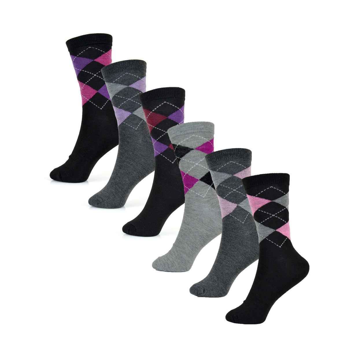 Sock Stack Womens Cotton Rich Socks 6 Pairs UK Size 4-7 Breathable Durable Reinforced Heel Toe Multipack Value – product image 10 of 10