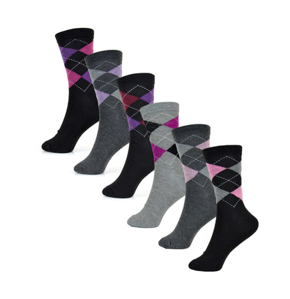 Sock Stack Womens Cotton Rich Socks 6 Pairs UK Size 4-7 Breathable Durable Reinforced Heel Toe Multipack Value – product image 10 of 10