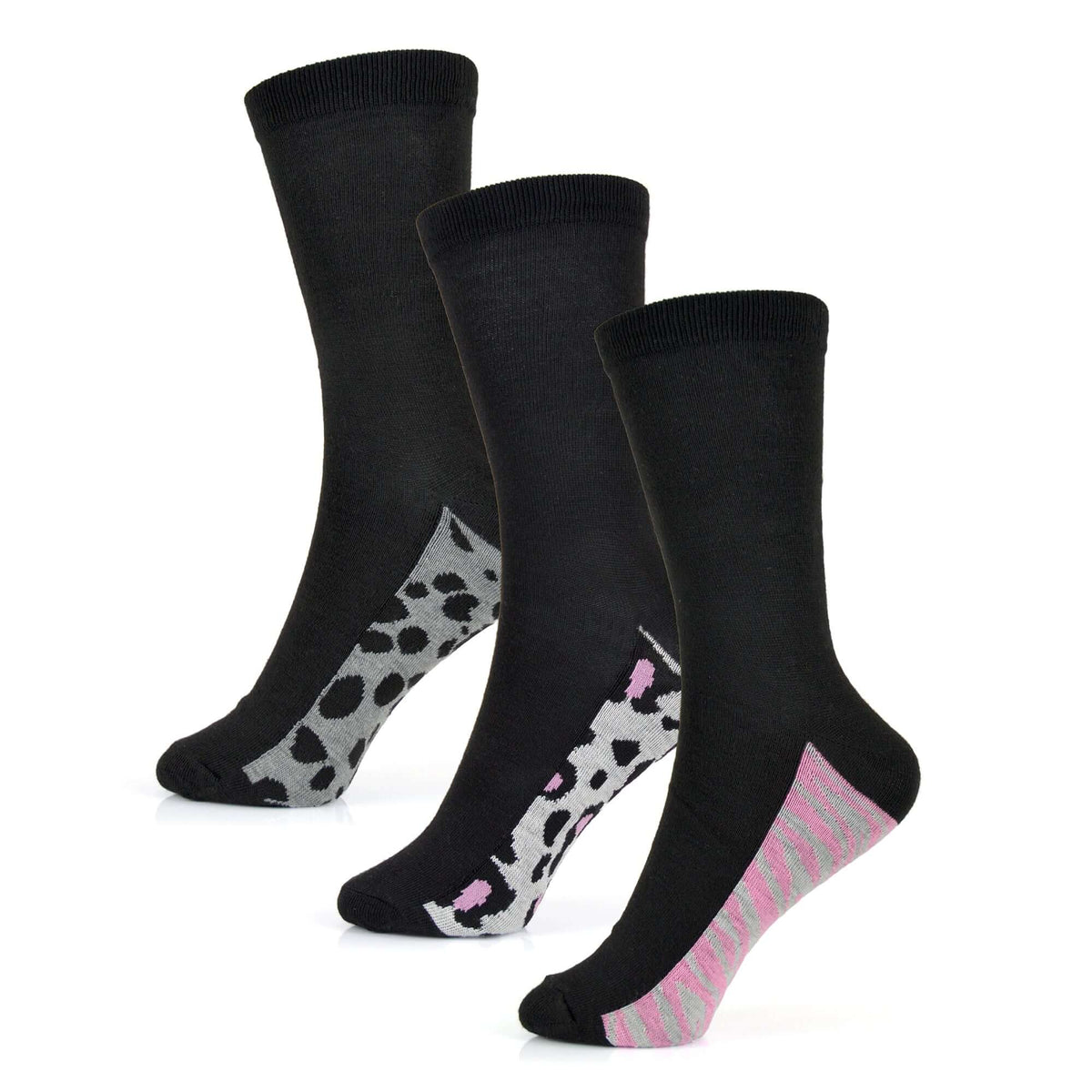 Sock Stack Womens Cotton Rich Socks 6 Pairs UK Size 4-7 Breathable Durable Reinforced Heel Toe Multipack Value – product image 6 of 10