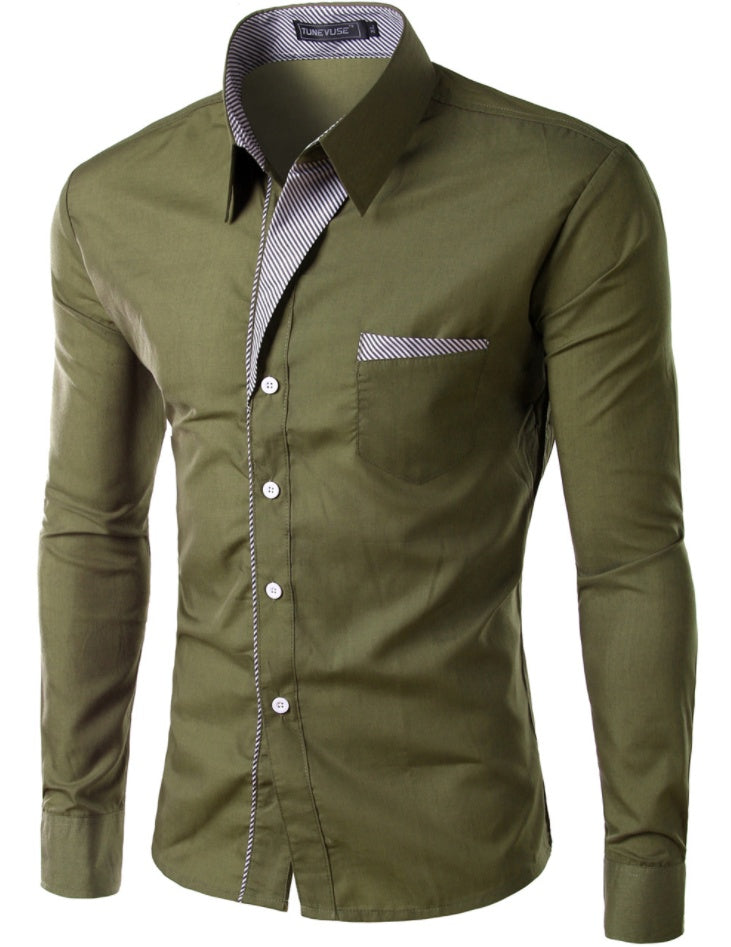 Men's Simple Long-Sleeve Shirt – product image 13