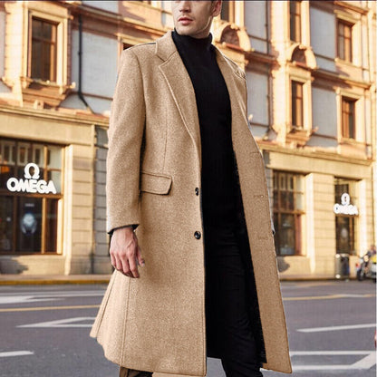 Men's Long Wool-Blend Trench Coat – product image 12