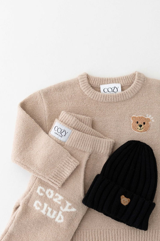 The Cozy Cub Knit Set Taupe Brown – product image 1 of 10