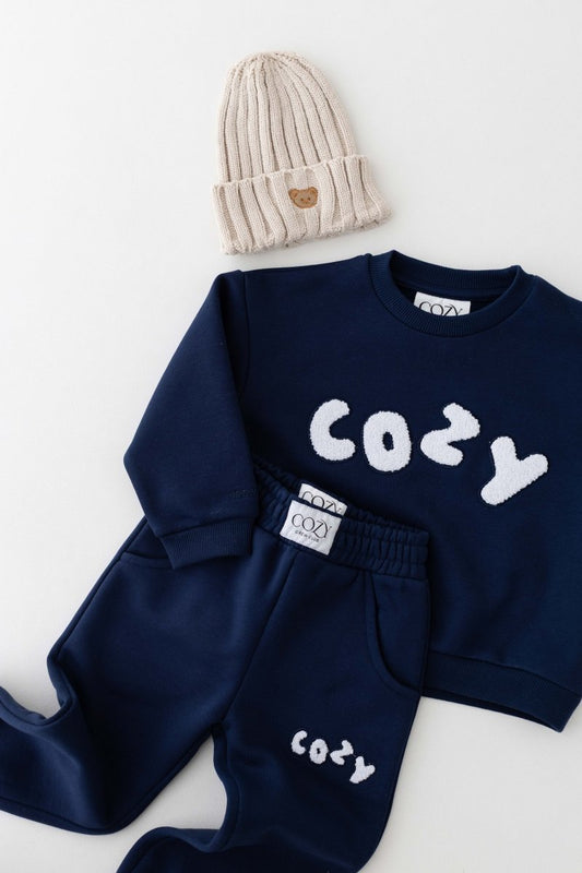 The COZY Little Lounger Tracksuit Navy – product image 1 of 10