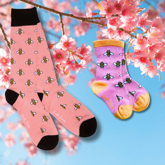 Bumblebee Matching Bamboo Socks (Adult & Child) – product image 1 of 6
