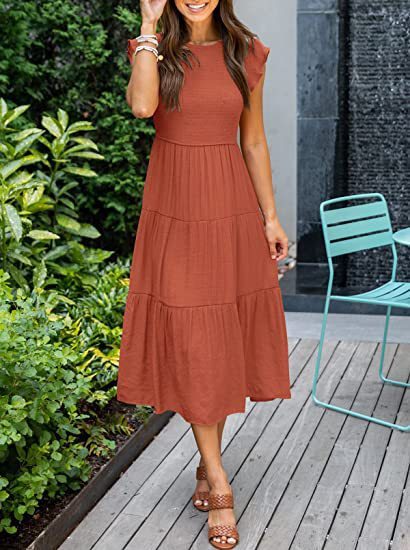 Women's Bohemian Chiffon Midi Dress – product image 8
