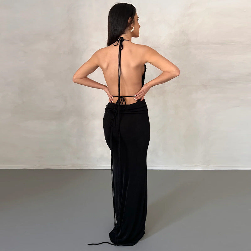 Women's Backless Lace-Up Bodycon Dress – product image 3