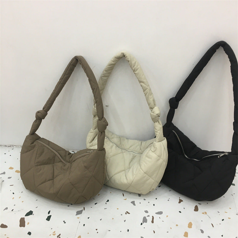 Rhombic Quilted Shoulder Bag – product image 5