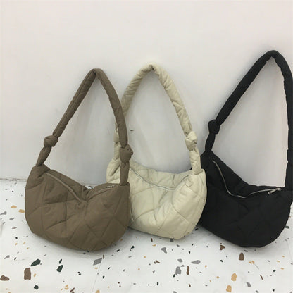 Rhombic Quilted Shoulder Bag – product image 5