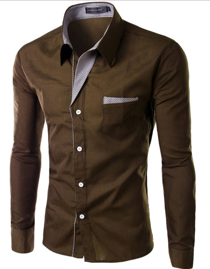Men's Simple Long-Sleeve Shirt – product image 8