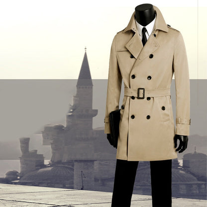 Men's Slim-Fit Long Trench Coat – product image 4