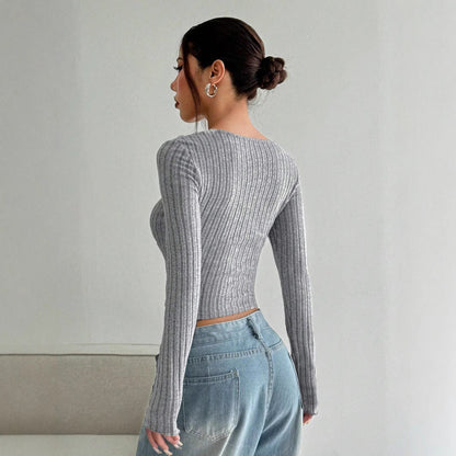 Women's Ribbed Cropped T-Shirt – product image 2