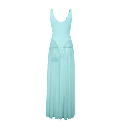 Women's Mesh-Panel Resort Dress – product image 9