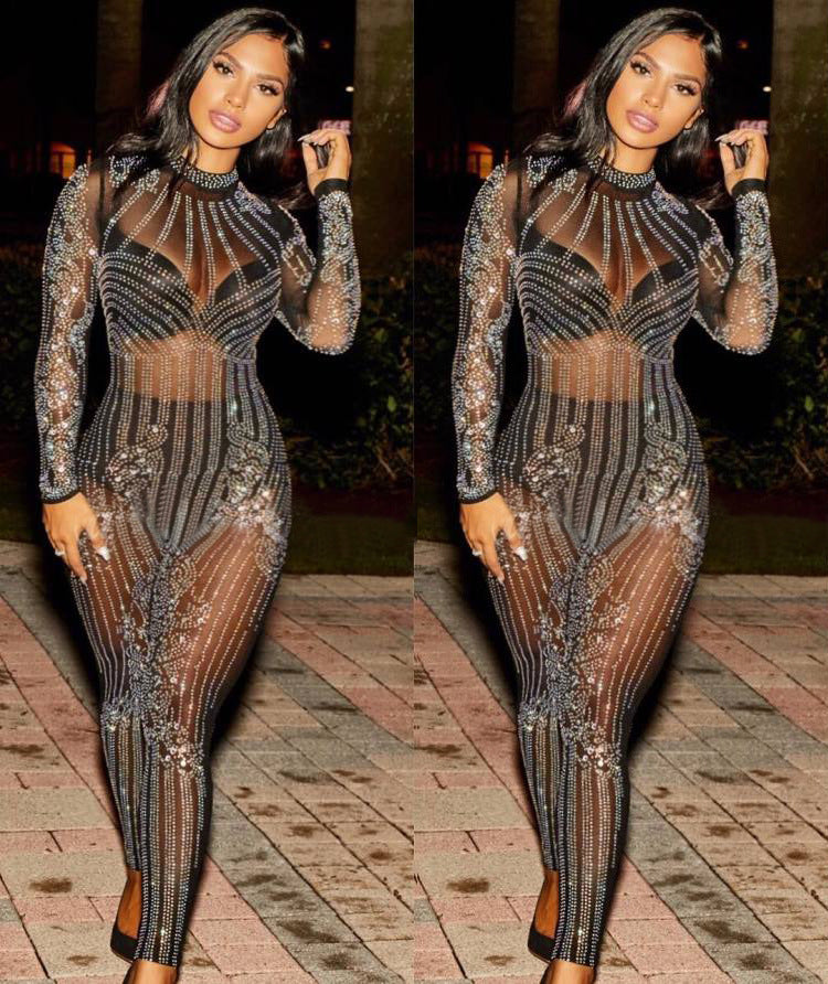 Women's Embellished Mesh Jumpsuit – product image 7