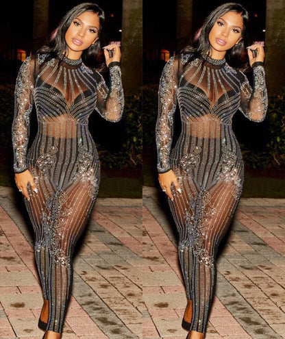 Women's Embellished Mesh Jumpsuit – product image 7