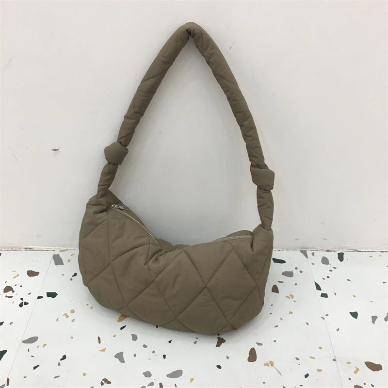 Rhombic Quilted Shoulder Bag – product image 10