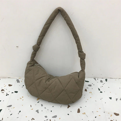 Rhombic Quilted Shoulder Bag – product image 10