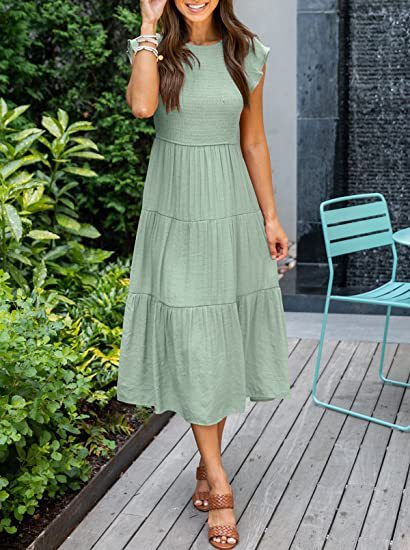 Women's Bohemian Chiffon Midi Dress – product image 9