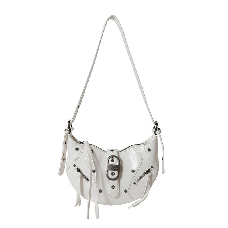 Crescent Rivet Shoulder Bag – product image 2
