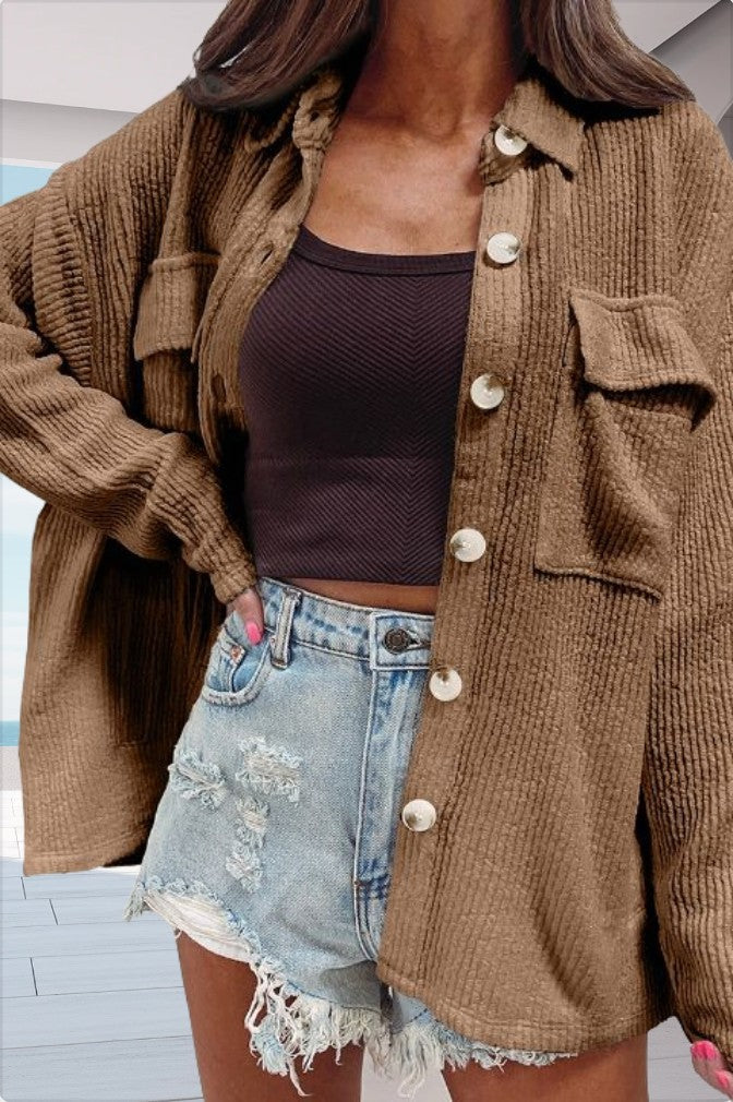 Women's Solid-color Long-sleeve Blouse Jacket – product image 9